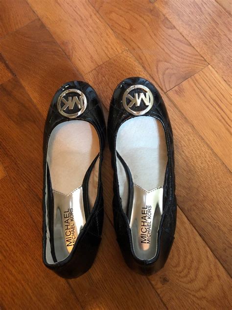 michael kors flats black and silver|Michael Kors flats on sale.